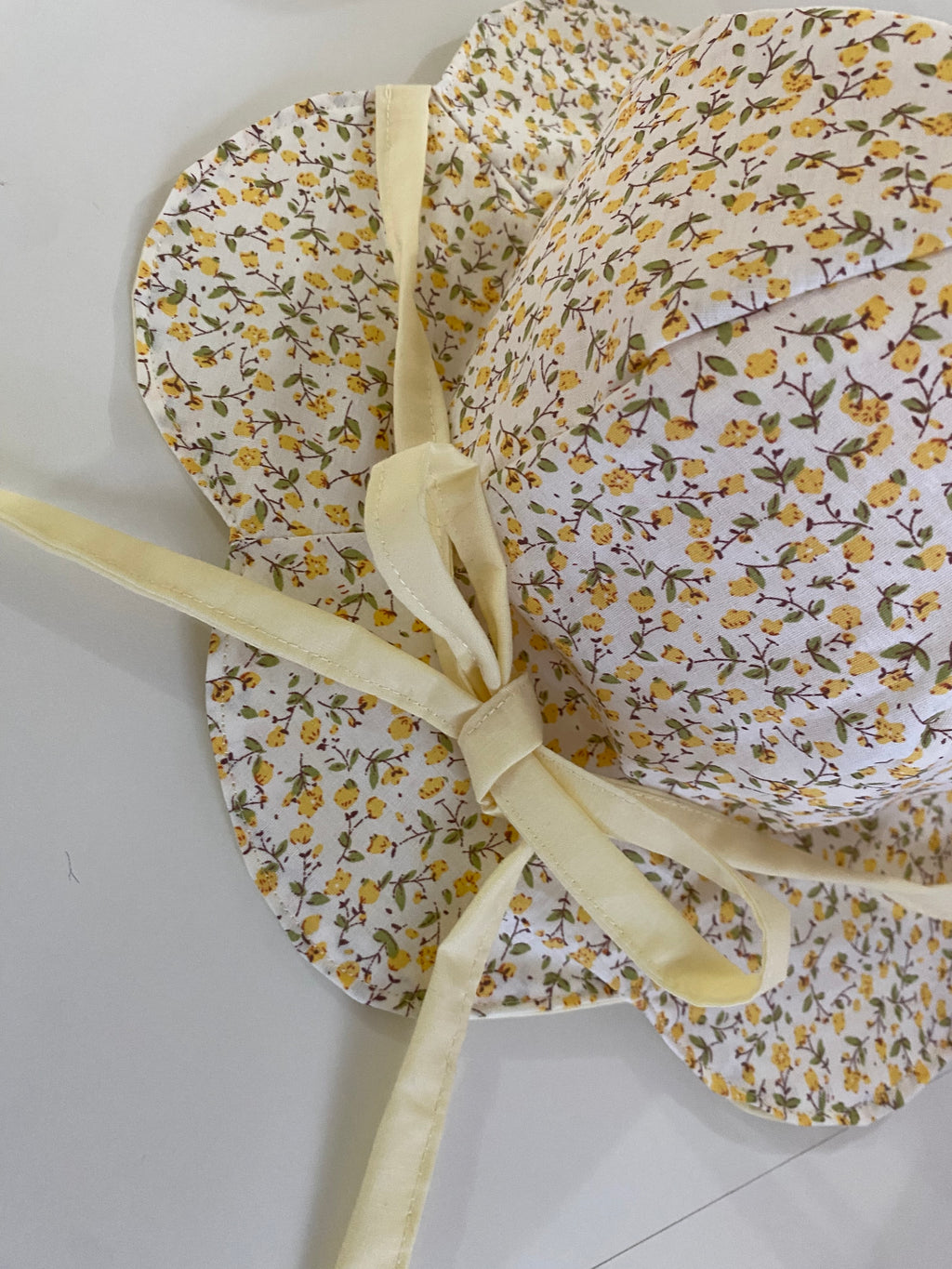 Petal Hat - Yellow Floral