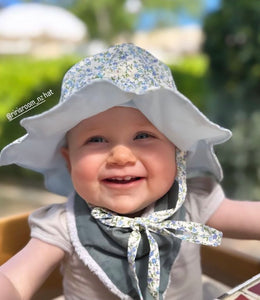 Petal Hat - Blue Floral