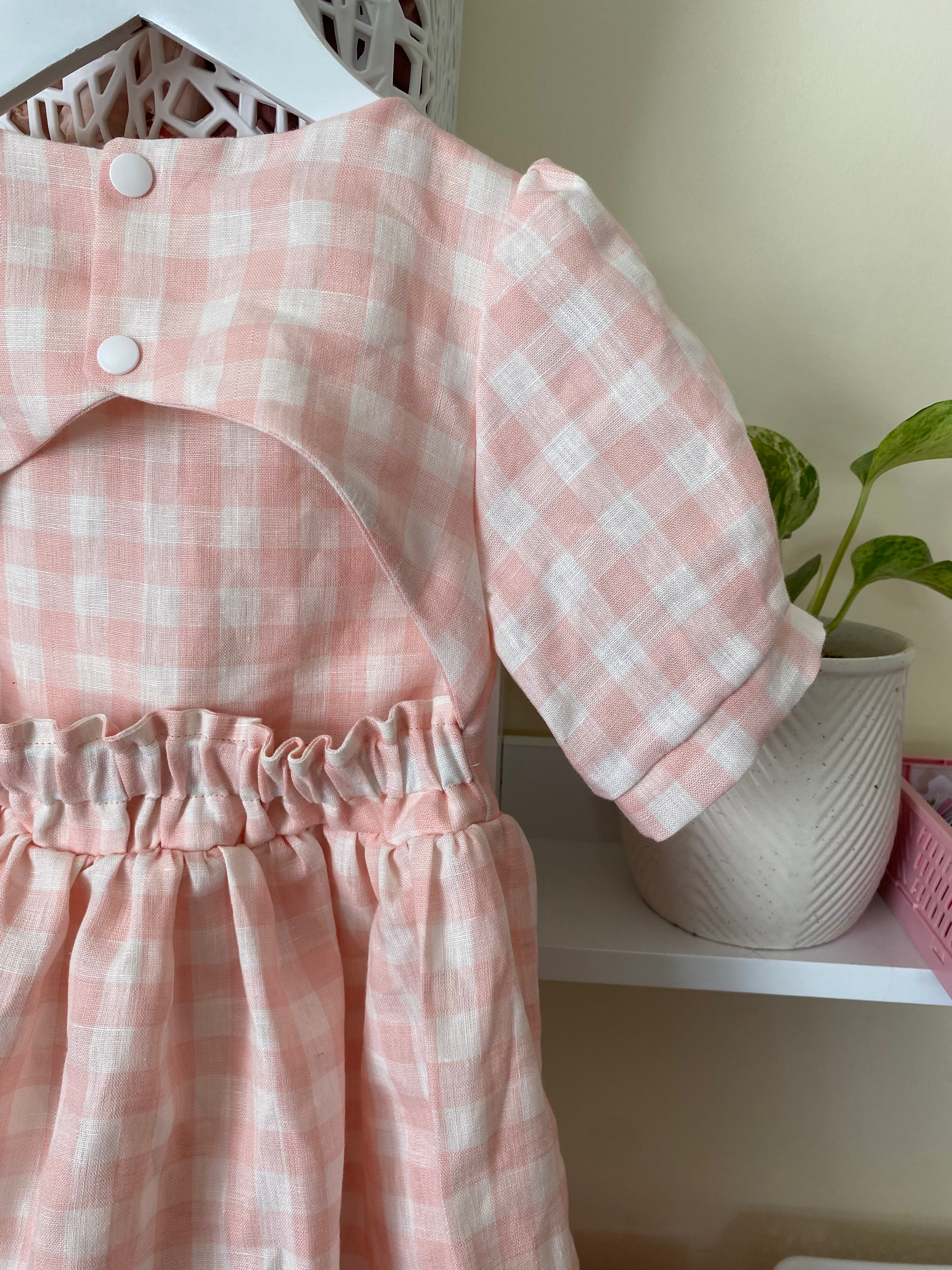 Amarlia Dress - Blush Gingham