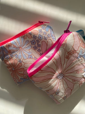 Pastel Flowers Zipper Pouch