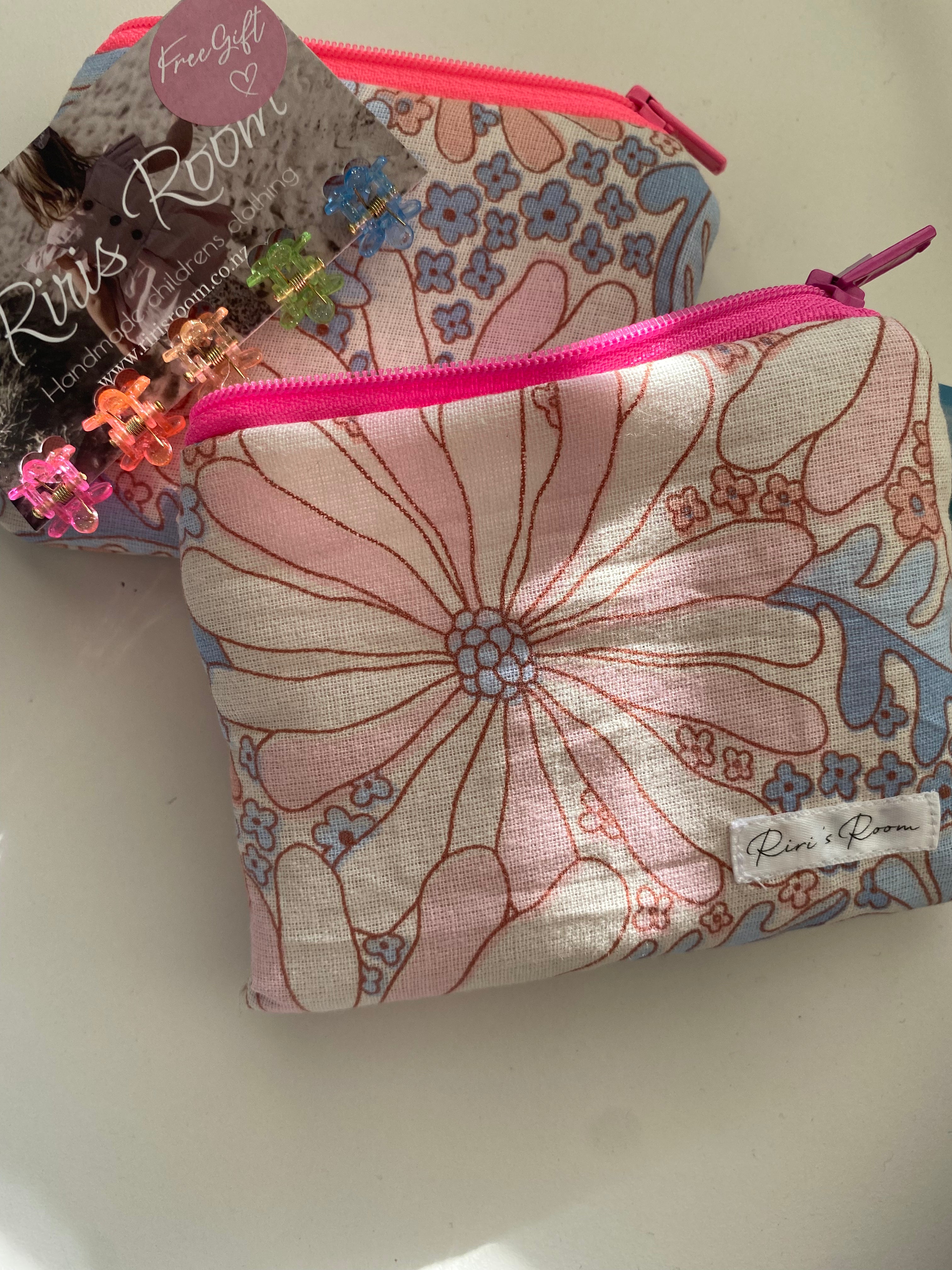 Pastel Flowers Zipper Pouch