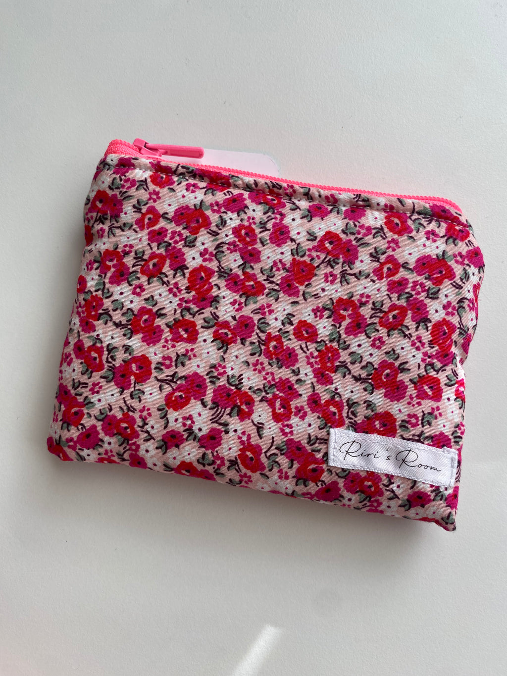 Poppy Floral Zipper Pouch