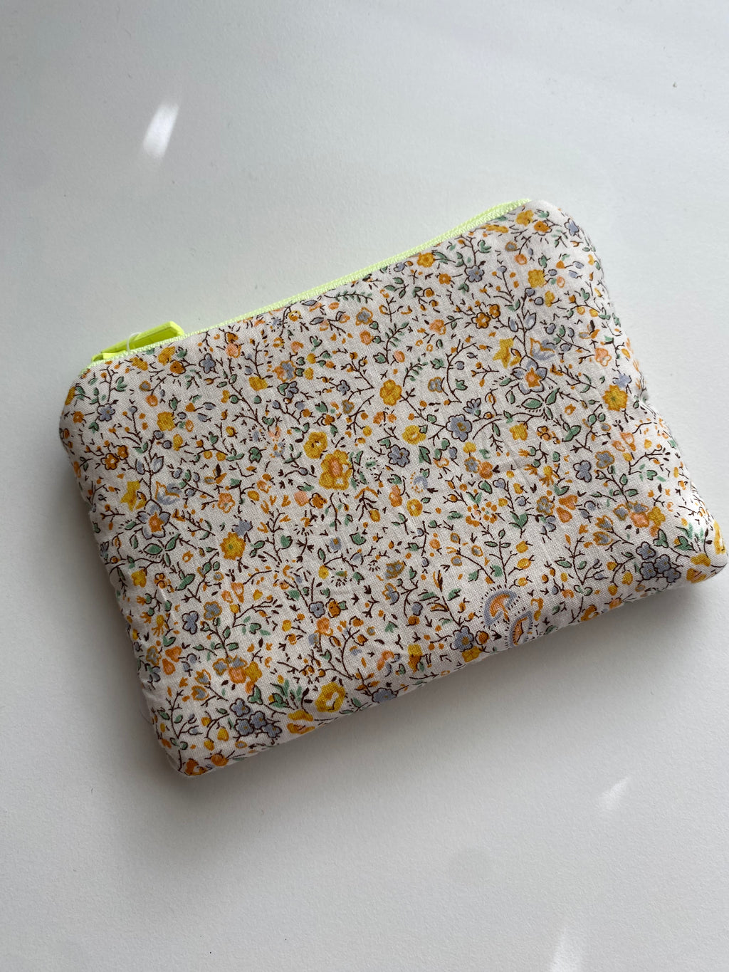 Sunshine Floral Zipper Pouch