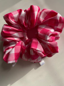 Scrunchies - Hot Pink Gingham