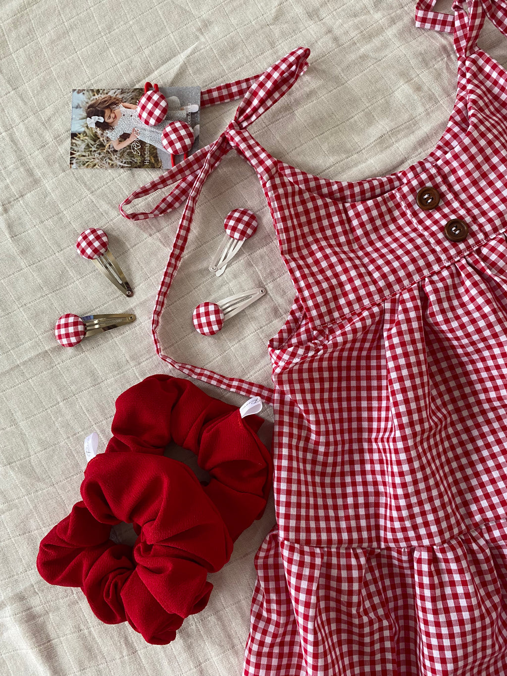 Maggie dress - Red Gingham