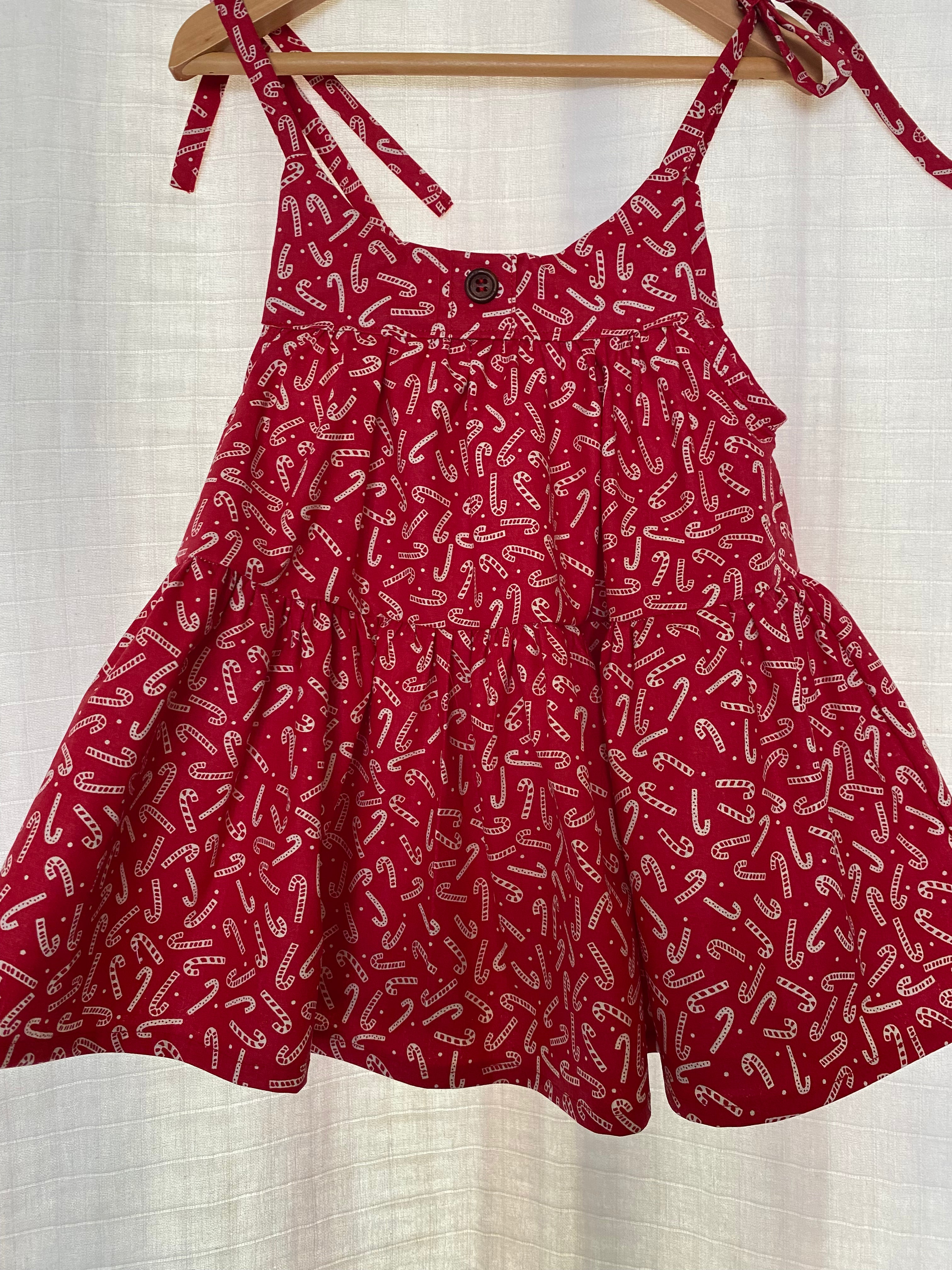 Maggie dress - Candy Cane Red