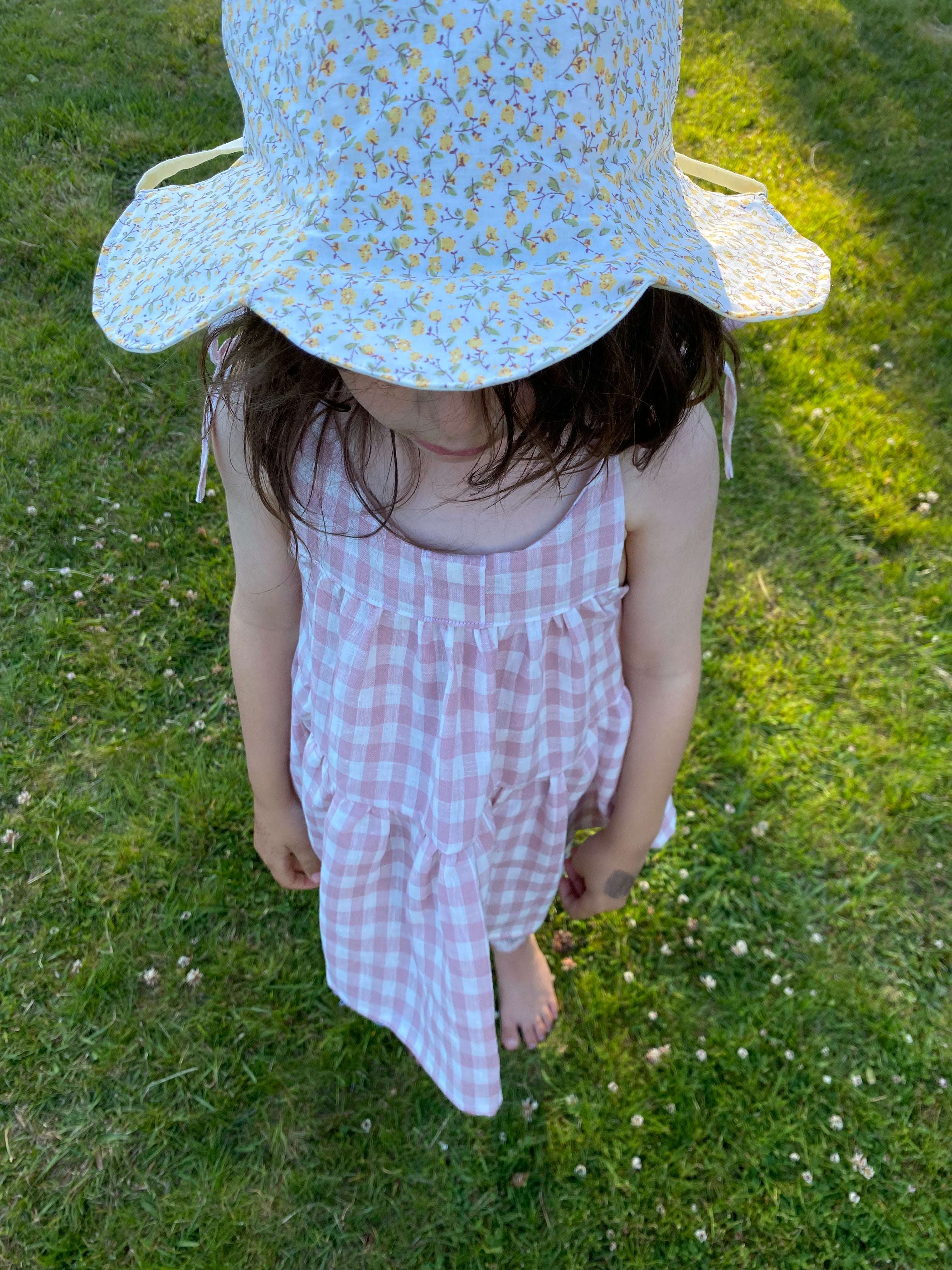 Petal Hat - Yellow Floral